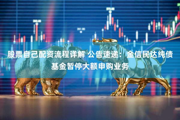 股票自己配资流程详解 公告速递：金信民达纯债基金暂停大额申购业务