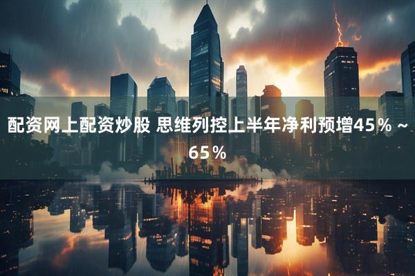 配资网上配资炒股 思维列控上半年净利预增45％～65％